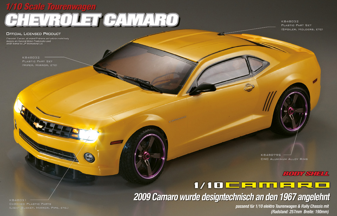 Killerbody Chevrolet Camaro RC Cars RC parts and RC accessories